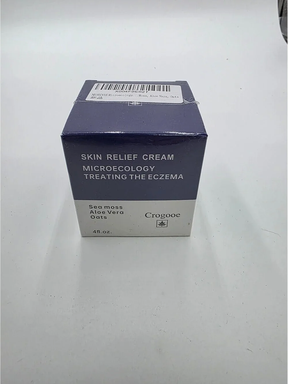 Crogooe Skin Relief Cream for Eczema with Sea Moss, Aloe Vera, and Oats - 4 fl.1